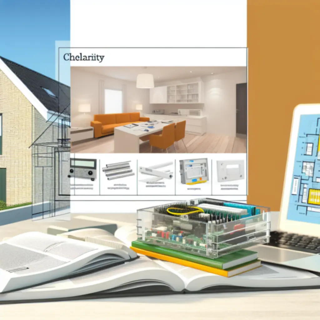 Overzicht van elektrische handleidingen en schema's op een bureau