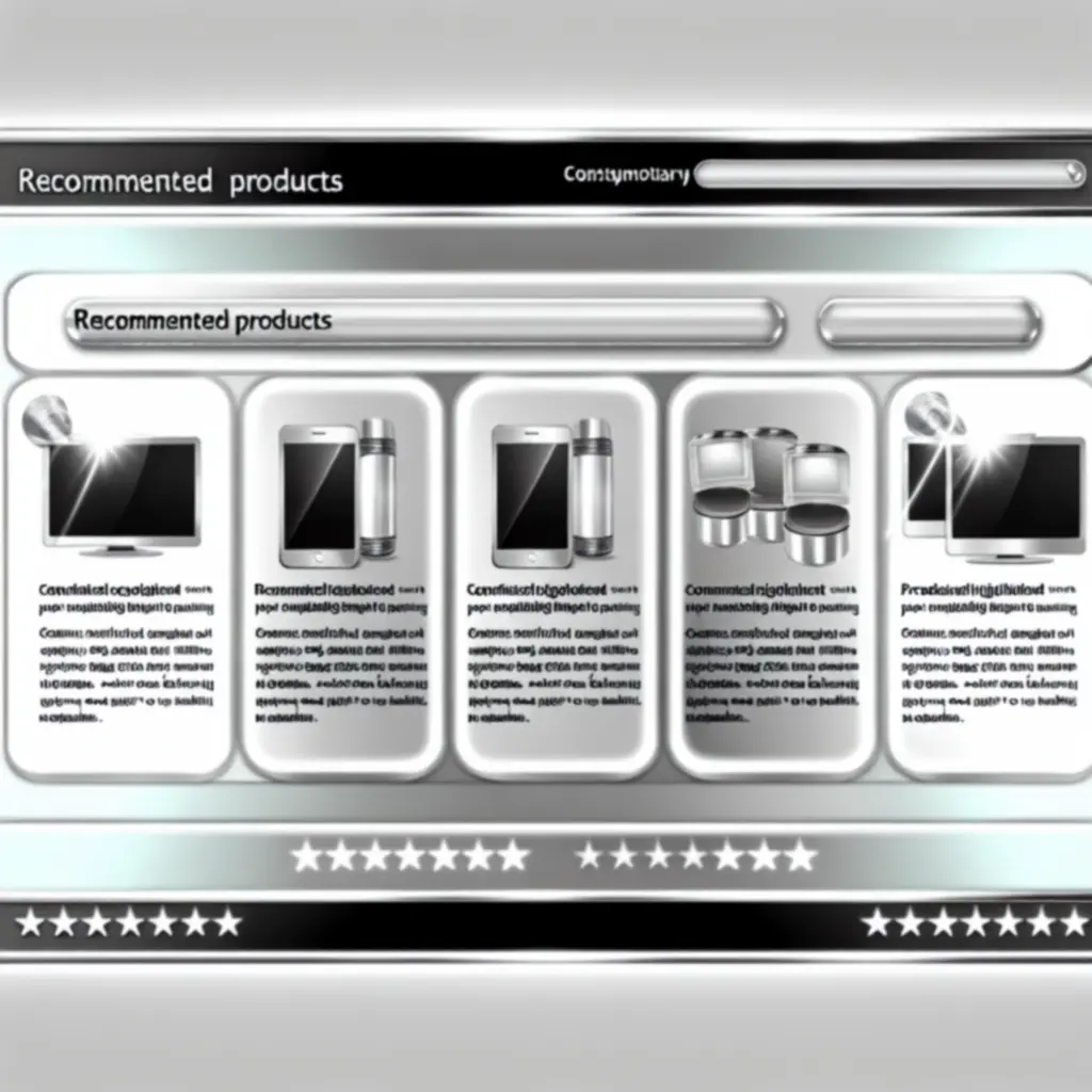 Carrousel met persoonlijke productaanbevelingen