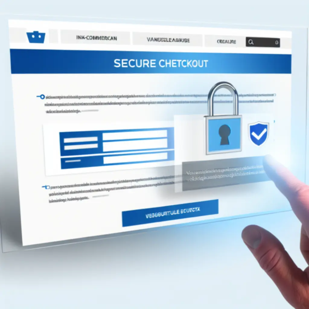 Voorbeeld van de beveiligde checkout-interface van Stroomwinkel Pro